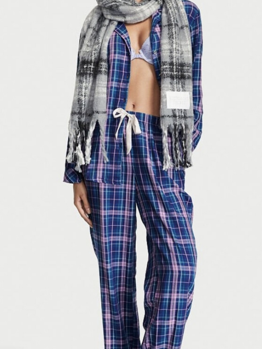 Victoria's Secret Plaid Flannel Pajama Set